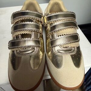 Gold Steve Madden Sneakers